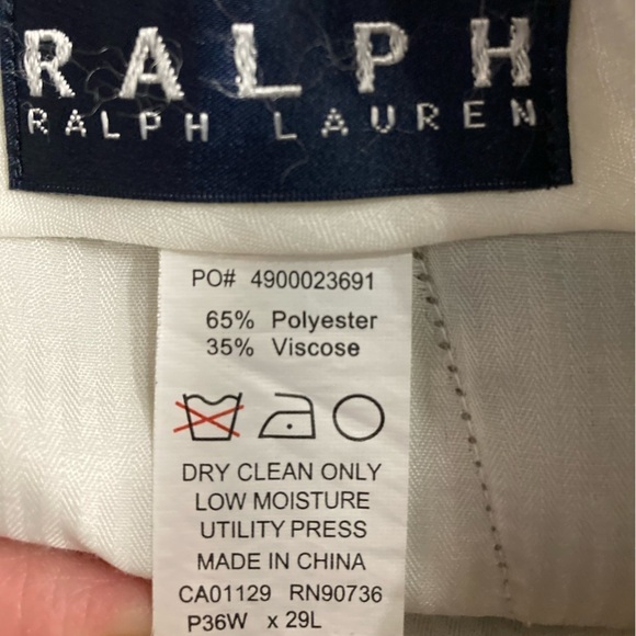 Ralph Ralph Lauren Men’s Tan Dress Pants Size 36/29 - Picture 3 of 4